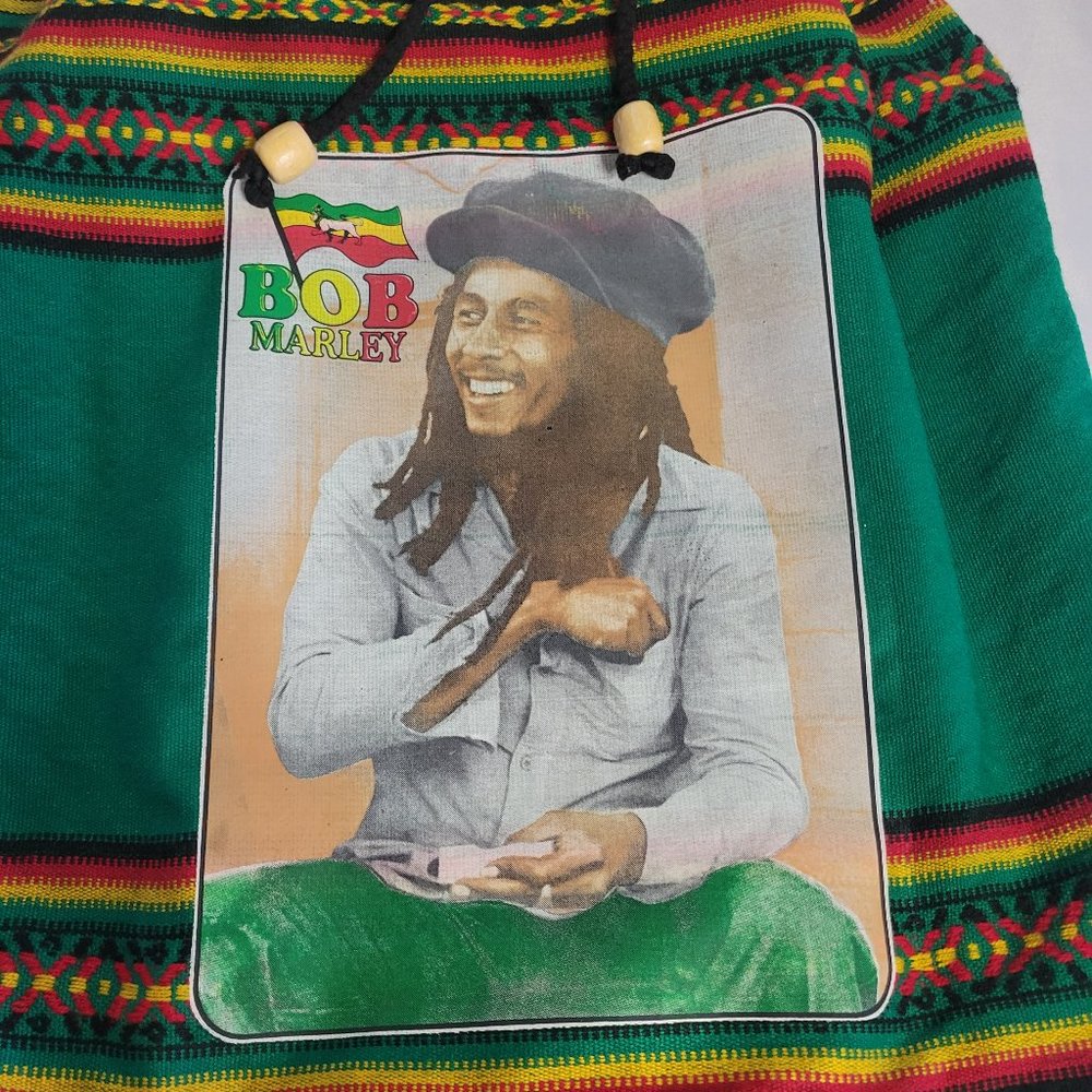 Bob Marley Multicolored Drawstring Back Pack 17''… - image 4